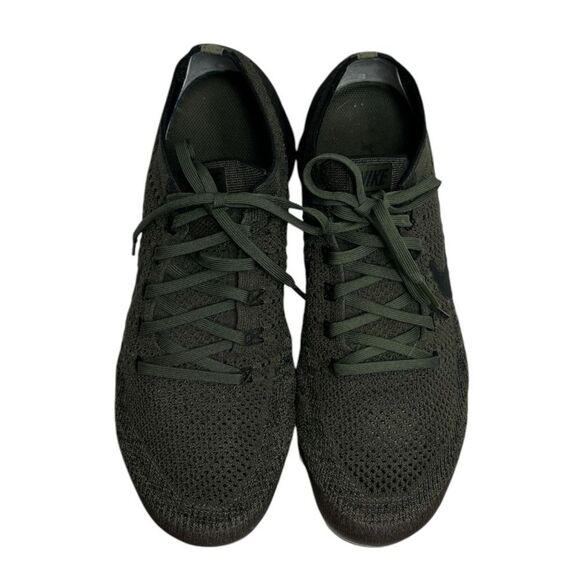 Nike Vapormax Flyknit Cargo Khaki Olive Green Black Running Shoe Men’s 11.5 US - Picture 2 of 8